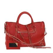 Pre-owned Leather balenciaga-bags Balenciaga Vintage , Red , Dames