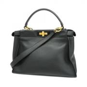 Pre-owned Leather fendi-bags Fendi Vintage , Black , Dames