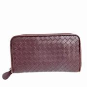 Pre-owned Leather wallets Bottega Veneta Vintage , Brown , Dames