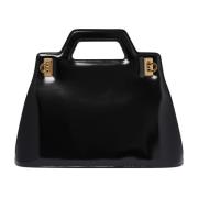 Zwarte Wanda Handtas Salvatore Ferragamo , Black , Dames