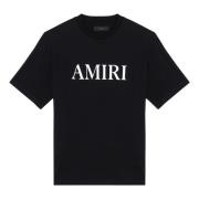 T-shirt met korte mouwen en ronde hals Amiri , Black , Heren