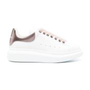 Beige Sneakers met Logo Print Alexander McQueen , Beige , Dames