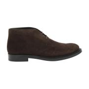 Bruine Suède Veterschoenen Tod's , Brown , Heren