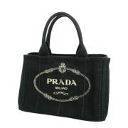 Pre-owned Canvas prada-bags Prada Vintage , Black , Dames