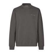 Biologisch Katoen Crew Neck Sweater Samsøe Samsøe , Gray , Heren