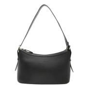 Pre-owned Leather shoulder-bags Burberry Vintage , Black , Dames