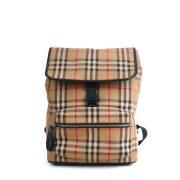 Pre-owned Leather backpacks Burberry Vintage , Brown , Dames