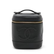 Pre-owned Leather chanel-bags Chanel Vintage , Black , Dames