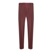 Bordeaux Broek Aw24 Elegante Stijl Dell'oglio , Red , Heren