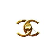 Pre-owned Metal chanel-jewelry Chanel Vintage , Yellow , Dames