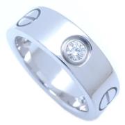 Pre-owned Metal rings Cartier Vintage , White , Dames