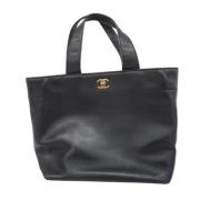 Pre-owned Leather chanel-bags Chanel Vintage , Black , Dames