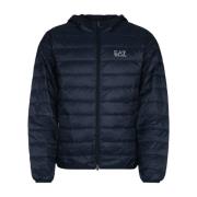 Stijlvolle Winterjas voor Mannen Emporio Armani EA7 , Blue , Heren