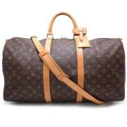 Pre-owned Canvas handbags Louis Vuitton Vintage , Brown , Dames