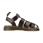 Stijlvolle platte sandalen voor vrouwen Dr. Martens , Brown , Heren