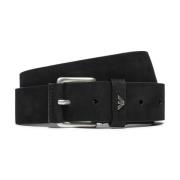 Zwarte riem voor mannen Emporio Armani , Black , Heren