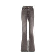 Stijlvolle Denim Jeans voor Mannen en Vrouwen Philipp Plein , Gray , D...