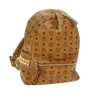 Pre-owned Leather backpacks MCM Pre-owned , Brown , Dames