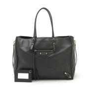 Pre-owned Leather balenciaga-bags Balenciaga Vintage , Gray , Dames