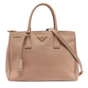 Pre-owned Leather totes Prada Vintage , Pink , Dames