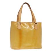 Pre-owned Leather handbags Louis Vuitton Vintage , Beige , Dames