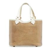 Pre-owned Canvas handbags Louis Vuitton Vintage , Beige , Dames