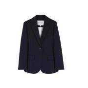 Wollen Blazer Jas in Zwart Margaux Lonnberg , Black , Dames