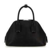 Mini Zwarte Leren Handtas The Row , Black , Dames