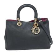 Pre-owned Leather dior-bags Dior Vintage , Black , Dames