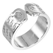 Pre-owned Metal rings Cartier Vintage , Gray , Dames