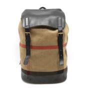 Pre-owned Canvas backpacks Burberry Vintage , Brown , Dames