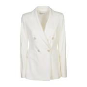 Witte Wollen Jas Elegante Buitenkleding Max Mara , White , Dames