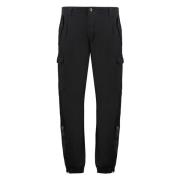 Multi-Pocket Katoen-Linnen Broek C.p. Company , Black , Heren