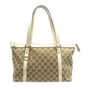 Pre-owned Canvas gucci-bags Gucci Vintage , Beige , Dames