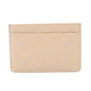 Pre-owned Leather wallets Maison Margiela Pre-owned , Beige , Dames