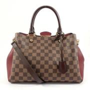 Pre-owned Fabric louis-vuitton-bags Louis Vuitton Vintage , Brown , Da...