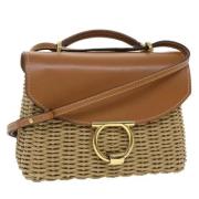 Pre-owned Raffia shoulder-bags Salvatore Ferragamo Pre-owned , Beige ,...