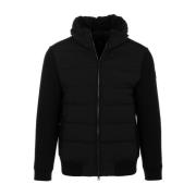 Zwarte Hoodie Jas Duno , Black , Heren