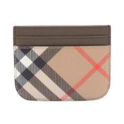 Pre-owned Leather wallets Burberry Vintage , Beige , Dames