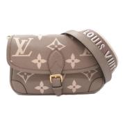 Pre-owned Leather louis-vuitton-bags Louis Vuitton Vintage , Gray , Da...