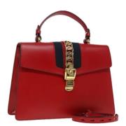 Pre-owned Leather gucci-bags Gucci Vintage , Red , Dames