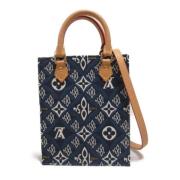 Pre-owned Leather louis-vuitton-bags Louis Vuitton Vintage , Blue , Da...