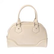 Pre-owned Leather louis-vuitton-bags Louis Vuitton Vintage , White , D...