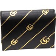 Pre-owned Leather wallets Gucci Vintage , Black , Dames