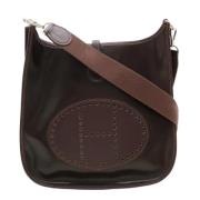 Pre-owned Leather shoulder-bags Hermès Vintage , Brown , Dames