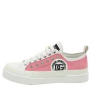 Pre-owned Canvas sneakers Dolce & Gabbana Pre-owned , Pink , Heren