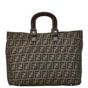 Pre-owned Canvas fendi-bags Fendi Vintage , Brown , Dames