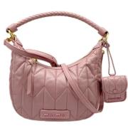 Pre-owned Leather handbags Miu Miu Pre-owned , Pink , Dames