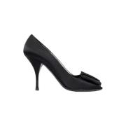 Pre-owned Leather heels Prada Vintage , Black , Dames