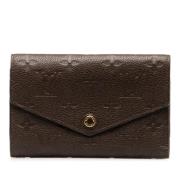 Pre-owned Leather wallets Louis Vuitton Vintage , Brown , Dames